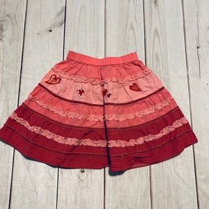 Cute Hearts Twirl Skirt